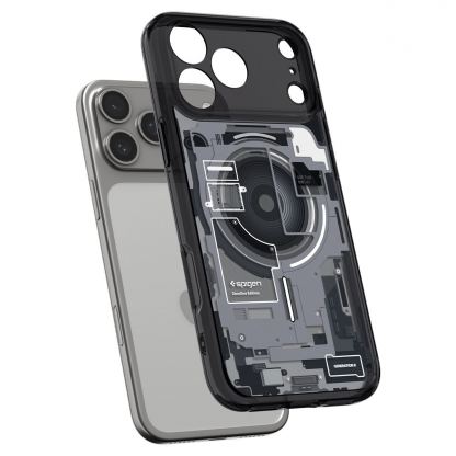 Хибриден кейс с висока степен на защита с MagSafe за iPhone 18 Pro, iPhone 17 Pro - Spigen Ultra Hybrid MagSafe Zero One Case (черен) 7