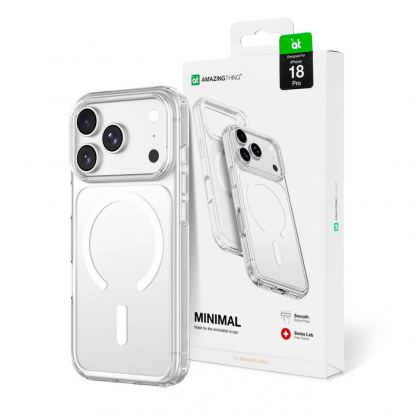 Хибриден кейс с висока степен на защита с MagSafe за iPhone 18 Pro, iPhone 17 Pro - AmazingThing Minimal Mag Hybrid MagSafe Case (прозрачен) 10