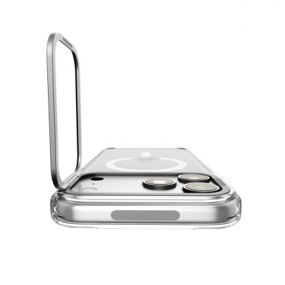 Хибриден кейс с висока степен на защита с MagSafe за iPhone 18 Pro Max, iPhone 17 Pro Max - Spigen Ultra Hybrid Optik S MagSafe (clear silver) 5