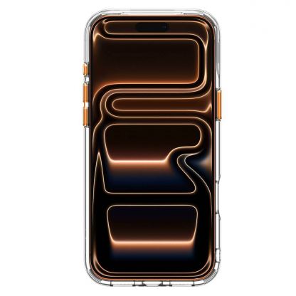 Хибриден кейс с висока степен на защита с MagSafe за iPhone 18 Pro, iPhone 17 Pro - Spigen Ultra Hybrid Optik S MagSafe (clear orange) 4