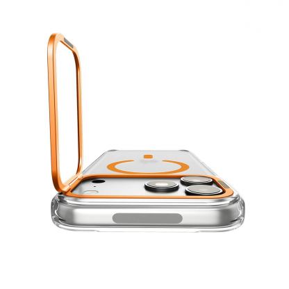 Хибриден кейс с висока степен на защита с MagSafe за iPhone 18 Pro, iPhone 17 Pro - Spigen Ultra Hybrid Optik S MagSafe (clear orange) 5