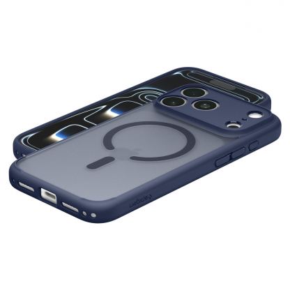 Хибриден кейс с висока степен на защита с MagSafe за iPhone 18 Pro Max, iPhone 17 Pro Max - Spigen Ultra Hybrid MagSafe Case (син) 6