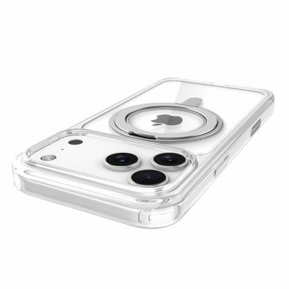 Хибриден удароустойчив кейс с MagSafe и вградена поставка за iPhone 18 Pro, iPhone 17 Pro - Prodigee Teek360 M Stand Case (прозрачен) 5