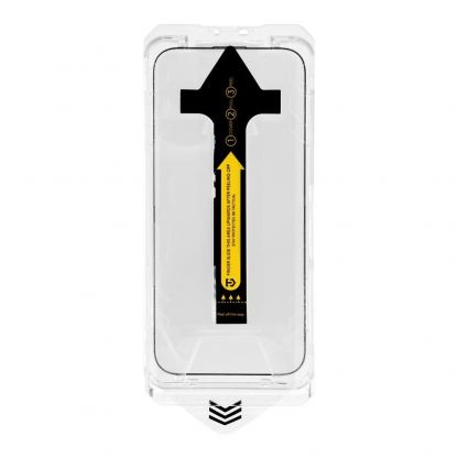 Калено стъклено защитно покритие за дисплея на iPhone 18 Pro, iPhone 17 Pro - Tactical Impact Barrier for Rookies (прозрачен-черен) 3