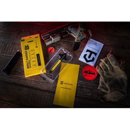 Калено стъклено защитно покритие за дисплея на iPhone 18 Pro, iPhone 17 Pro - Tactical Impact Barrier for Rookies (прозрачен-черен) 5