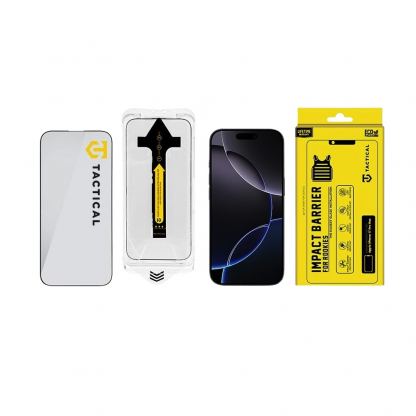 Калено стъклено защитно покритие за дисплея на iPhone 18 Pro Max, iPhone 17 Pro Max - Tactical Impact Barrier for Rookies (прозрачен-черен) 4
