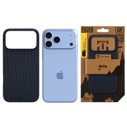 Текстилен калъф с MagSafe за iPhone 18 Pro Max, iPhone 17 Pro Max - Tactical MagForce WEARe Cover (син) 5