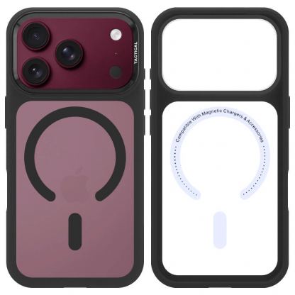  Хибриден удароустойчив кейс с MagSafe за iPhone 18 Pro, iPhone 17 Pro - Tactical MagForce Hyperstealth 3.0 Cover (asphalt) 5