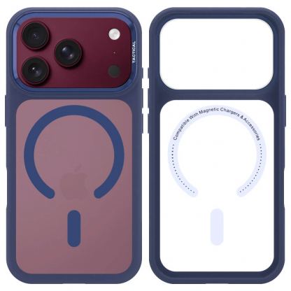  Хибриден удароустойчив кейс с MagSafe за iPhone 18 Pro, iPhone 17 Pro - Tactical MagForce Hyperstealth 3.0 Cover (deep blue) 5