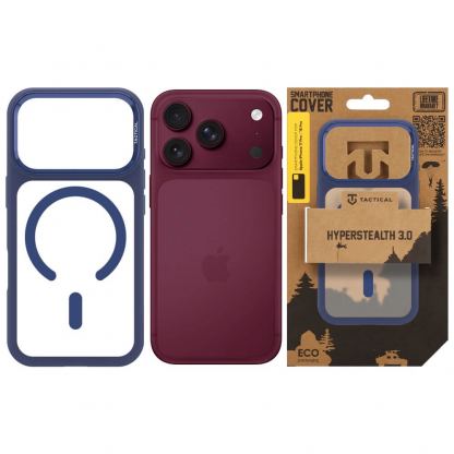  Хибриден удароустойчив кейс с MagSafe за iPhone 18 Pro, iPhone 17 Pro - Tactical MagForce Hyperstealth 3.0 Cover (deep blue) 6