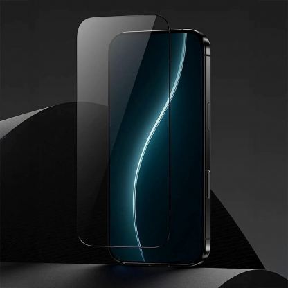 Калено стъклено защитно покритие със сапфирени частици на iPhone 18 Pro Max, iPhone 17 Pro Max - Benks GlassWarrior Ultra Sapphire Coating Tempered Glass (черен-прозрачен) 6