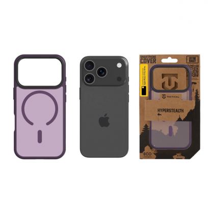 Хибриден удароустойчив кейс с MagSafe за iPhone 18 Pro, iPhone 17 Pro - Tactical MagForce Hyperstealth Cover (burgundy Smoke) 3