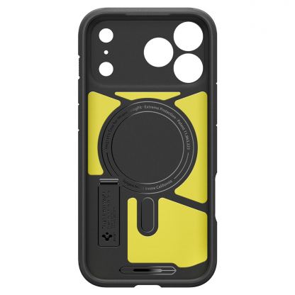 Хибриден кейс с най-висока степен на защита с MagSafe за iPhone 18 Pro, iPhone 17 Pro - Spigen Tough Armor T MagSafe Case (черен) 5