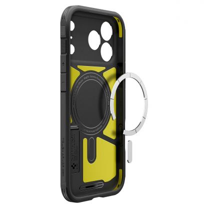 Хибриден кейс с най-висока степен на защита с MagSafe за iPhone 18 Pro, iPhone 17 Pro - Spigen Tough Armor T MagSafe Case (черен) 10