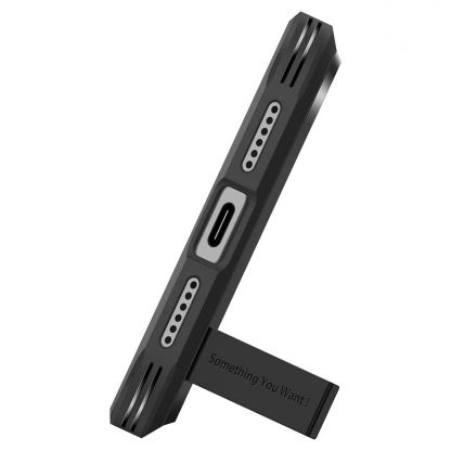 Хибриден кейс с най-висока степен на защита с MagSafe за iPhone 18 Pro, iPhone 17 Pro - Spigen Tough Armor T MagSafe Case (черен) 11