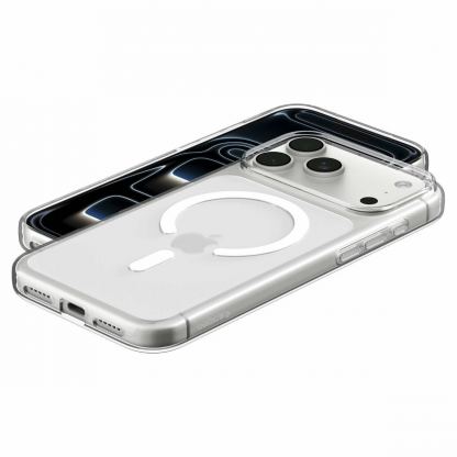  Тънък силиконов (TPU) калъф с MagSafe за iPhone 18 Pro Max, iPhone 17 Pro Max - Spigen Liquid Crystal MagSafe Case (прозрачен-бял) 10