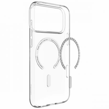  Тънък силиконов (TPU) калъф с MagSafe за iPhone 18 Pro Max, iPhone 17 Pro Max - Spigen Liquid Crystal MagSafe Case (прозрачен-бял) 11