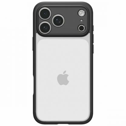 Хибриден кейс с висока степен на защита за iPhone 18 Pro, iPhone 17 Pro - Spigen Ultra Hybrid Case (черен-прозрачен) 2