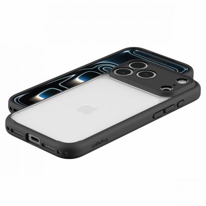Хибриден кейс с висока степен на защита за iPhone 18 Pro, iPhone 17 Pro - Spigen Ultra Hybrid Case (черен-прозрачен) 5