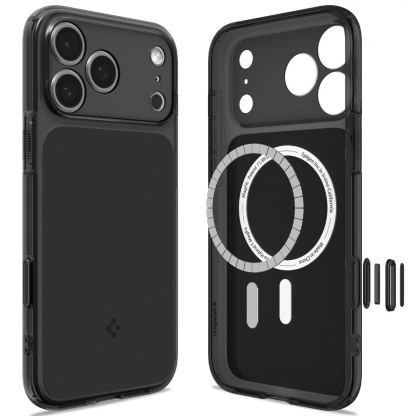 Хибриден кейс с висока степен на защита за iPhone 18 Pro, iPhone 17 Pro - Spigen Ultra Hybrid T MagSafe Case (черен) 2