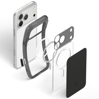 Хибриден кейс с висока степен на защита за iPhone 18 Pro, iPhone 17 Pro - Spigen Ultra Hybrid T MagSafe Case (черен) 7