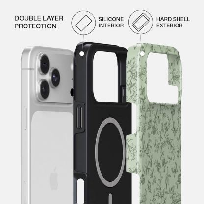 Дизайнерски хибриден удароустойчив кейс с MagSafe за iPhone 18 Pro Max - Burga Tough Magsafe Case (Lost in Thought) 2