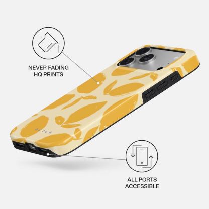 Дизайнерски хибриден удароустойчив кейс с MagSafe за iPhone 18 Pro Max - Burga Tough Magsafe Case (lemon tart) 3