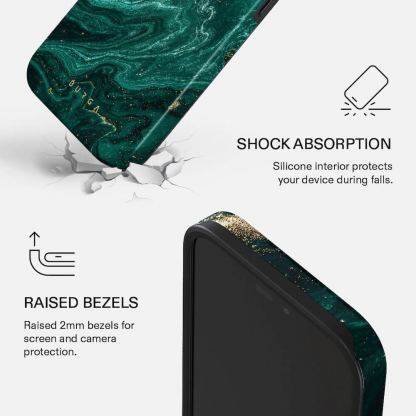 Дизайнерски хибриден удароустойчив кейс с MagSafe за iPhone 18 Pro Max - Burga Tough Magsafe Case (emerald pool) 4