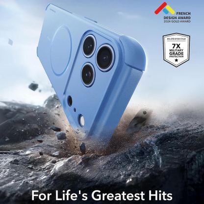 Хибриден кейс с висока степен на защита с MagSafe за iPhone 18 Pro Max, iPhone 17 Pro Max - ESR Cyber HaloLock MagSafe Case (light blue) 3