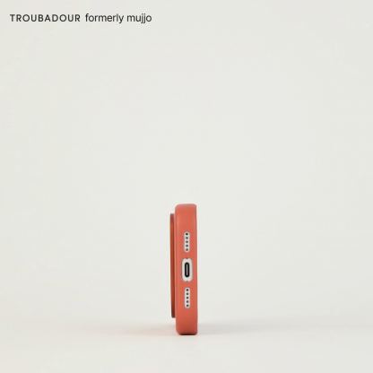 Премиум кожен (естествена кожа) кейс с MagSafe за iPhone 18 Pro, iPhone 17 Pro - Troubadour Full Leather MagSafe Case (terracotta) 7