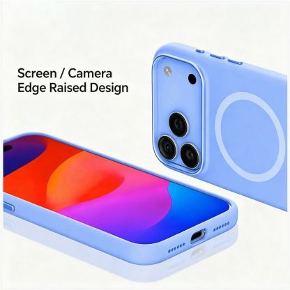 Силиконов (TPU) калъф с MagSafe за iPhone 18 Pro, iPhone 17 Pro - Mutural Pure Soft Silicone MagSafe Case (light blue) 2