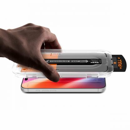 2 броя стъклени защитни покрития за дисплея на iPhone 18 Pro, iPhone 17, iPhone 17 Pro, iPhone 16 Pro - Spigen Glass tR EZ Fit Pro HD 2 Pack 4