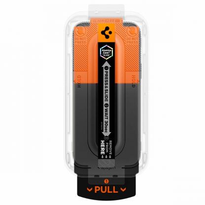 2 броя стъклени защитни покрития за дисплея на iPhone 18 Pro, iPhone 17, iPhone 17 Pro, iPhone 16 Pro - Spigen Glass tR EZ Fit Pro HD 2 Pack 5