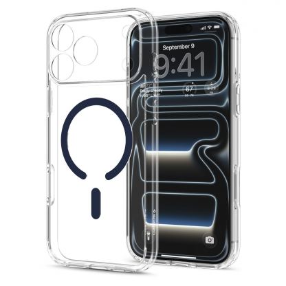 Хибриден кейс с висока степен на защита с MagSafe за iPhone 18 Pro, iPhone 17 Pro - Spigen Ultra Hybrid MagSafe Case (clear deep blue) 4