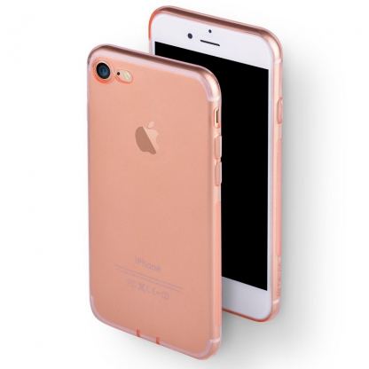 Devia Naked Case - тънък силиконов (TPU) калъф (0.5 mm) за iPhone 7 Plus, iPhone 8 Plus (розово злато) 3