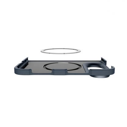 Хибриден кейс с най-висока степен на защита за iPhone Duo - Spigen Tough Armor Pro MagSafe Case (metal slate) 10