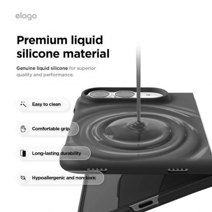 Силиконов (TPU) калъф с MagSafe за iPhone Duo - Elago Magnetic Soft Silicone Case (black) 2