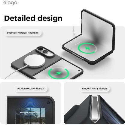 Силиконов (TPU) калъф с MagSafe за iPhone Duo - Elago Magnetic Soft Silicone Case (black) 5