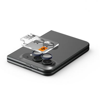 2 комплекта предпазни стъклени лещи за камерата на iPhone Duo - Spigen Glass tR EZ Fit Optik Pro Lens Protector 2 Pack (black) 5