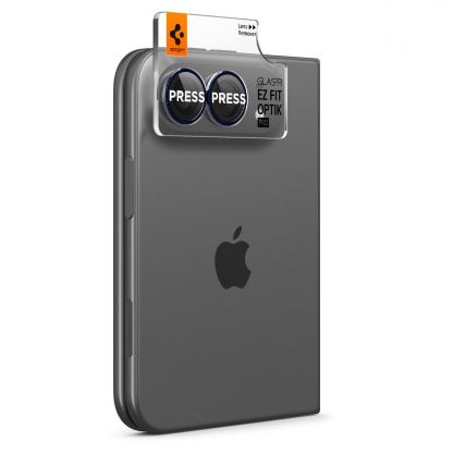 2 комплекта предпазни стъклени лещи за камерата на iPhone Duo - Spigen Glass tR EZ Fit Optik Pro Lens Protector 2 Pack (black) 6