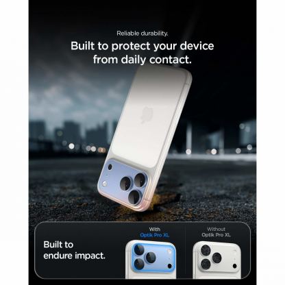 Предпазна плочка за камерата на iPhone 18 Pro - Spigen Glass tR EZ Fit Optik Pro XL (silver) 16