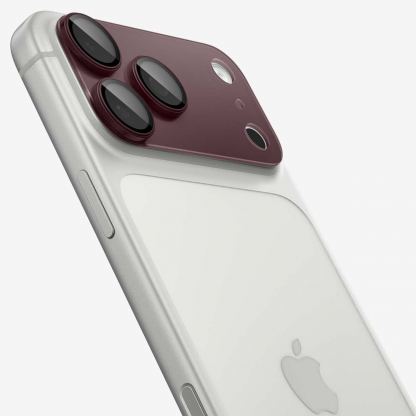 Предпазна плочка за камерата на iPhone 18 Pro - Spigen Glass tR EZ Fit Optik Pro XL (dark cherry) 2