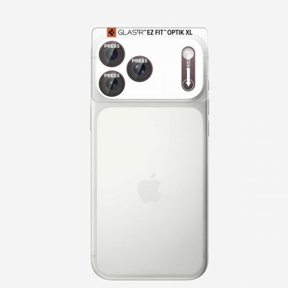 Предпазна плочка за камерата на iPhone 18 Pro - Spigen Glass tR EZ Fit Optik Pro XL (dark cherry) 4