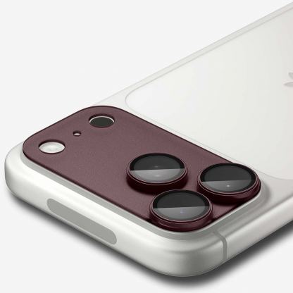 Предпазна плочка за камерата на iPhone 18 Pro - Spigen Glass tR EZ Fit Optik Pro XL (dark cherry) 5
