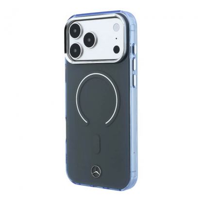 Дизайнерски хибриден кейс с MagSafe за iPhone 18 Pro - Mercedes PC TPU Double Layer Case (аnthracite-blue) 2