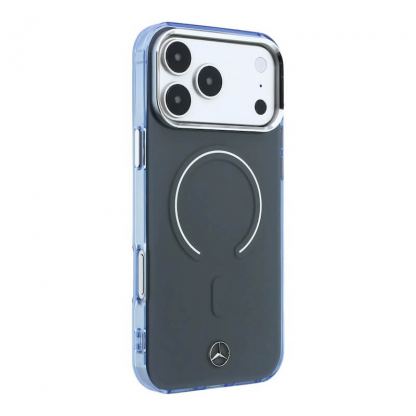 Дизайнерски хибриден кейс с MagSafe за iPhone 18 Pro - Mercedes PC TPU Double Layer Case (аnthracite-blue) 4