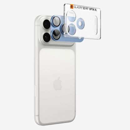 Предпазна плочка за камерата на iPhone 18 Pro Max - Spigen Glass tR EZ Fit Optik Pro XL (light blue) 4