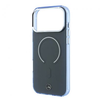 Дизайнерски хибриден кейс с MagSafe за iPhone 18 Pro Max - Mercedes PC TPU Double Layer MagSafe Case (аnthracite-blue) 5