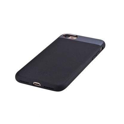 Comma Vivid Leather Case - кожен кейс за iPhone 7 Plus, iPhone 8 Plus (черен) 3