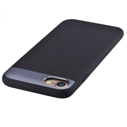 Comma Vivid Leather Case - кожен кейс за iPhone 7 Plus, iPhone 8 Plus (черен) 2